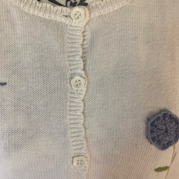 *vintage Alfred Dunner* women’s gardening themed, short sleeve sweater, size XL - Picture 7 of 10